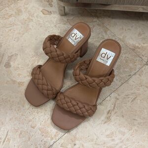 DV by Dolce Vita Women's Braided Brown Heels